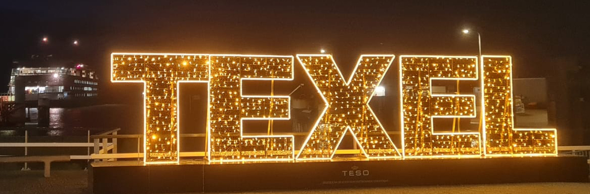 Letters TEXEL met lampjes